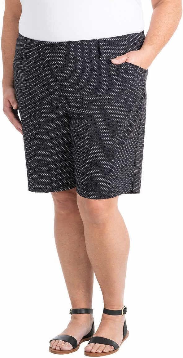 Hilary Radley Womens Midweight Bermuda Pull-On Short - Image 4
