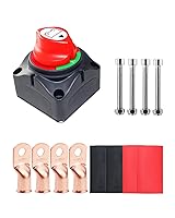 Vista 9 de Interruptor maestro de desconexión de batería, 12 V-48 V, impermeable, interruptor de apagado de encendido y apagado, 275 amperios de alta corriente