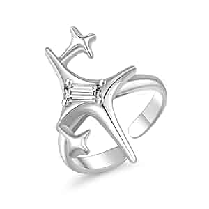 Amazon.com: Star Rings For Women Teens Girls Y2k Silver