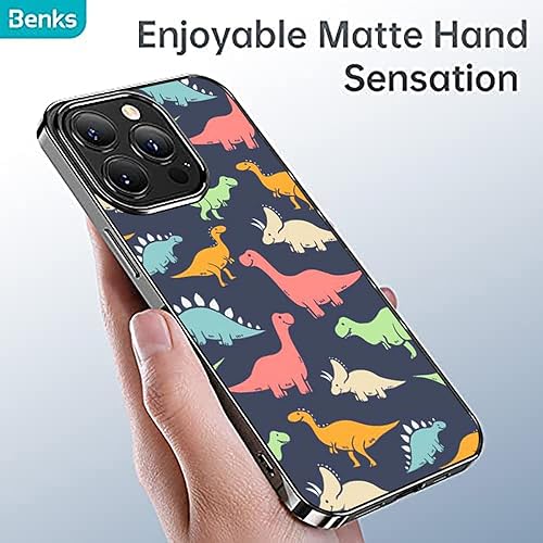 Miniatura 4 de Funda compatible con iPhone 13 Pro Max, colorida y bonita funda con estampado de dinosaurio de dibujos animados para iPhone, protección contra
