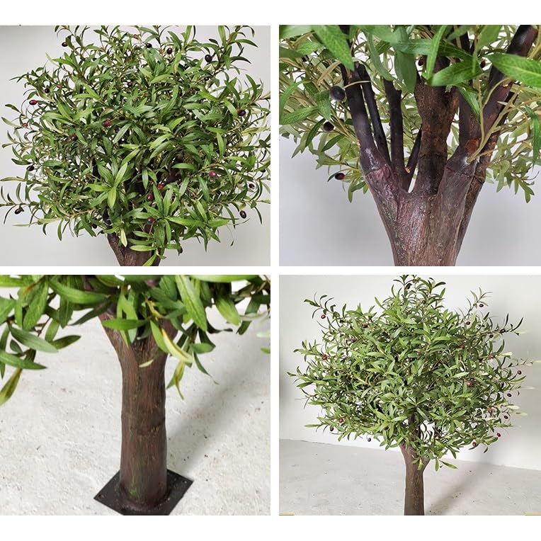 Albero Di Ulivo Artificiale VEVOR 180 Cm, Con Vaso Nero, Tronco In Legno E Foglie Realistiche, Per Interni E Ufficio
