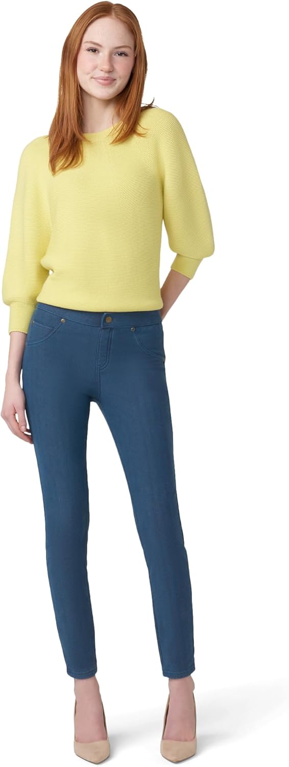 Hue Womens Ultra Soft Fleece Lined Denim Leggings - Image 7