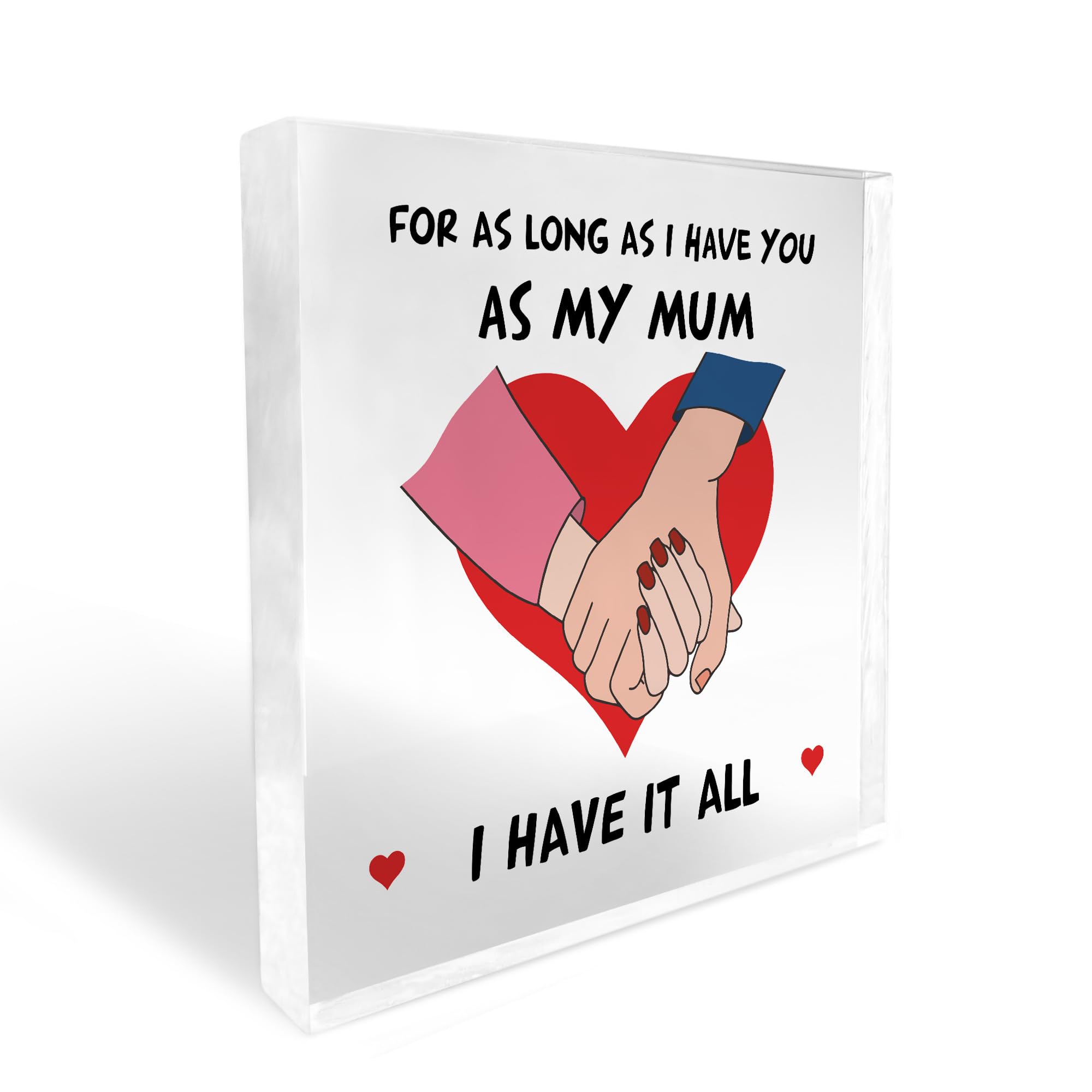 Red Ocean Special Mothers Day Gift For Mum Acrylic Block Birthday Gifts For Mum From Daughter Son Mum Birthday Gift Mothers Day Gift Idea For Mum Keepsake Plaque