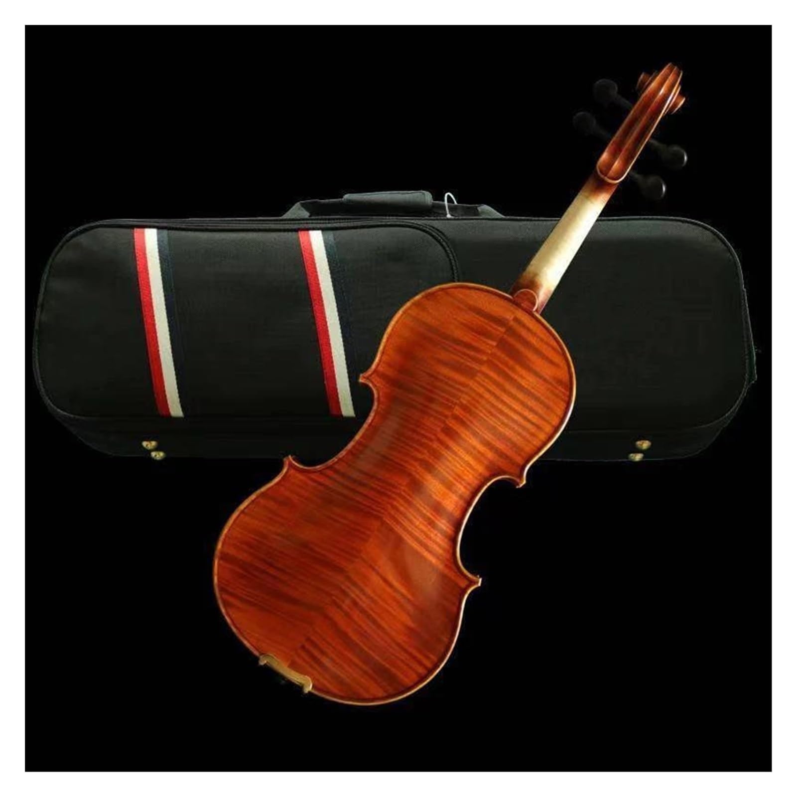 violino Piccolo Violino 4/4 Vintage Vernice Rosso Arancio Strumento Professionale Con Custodia Archetto