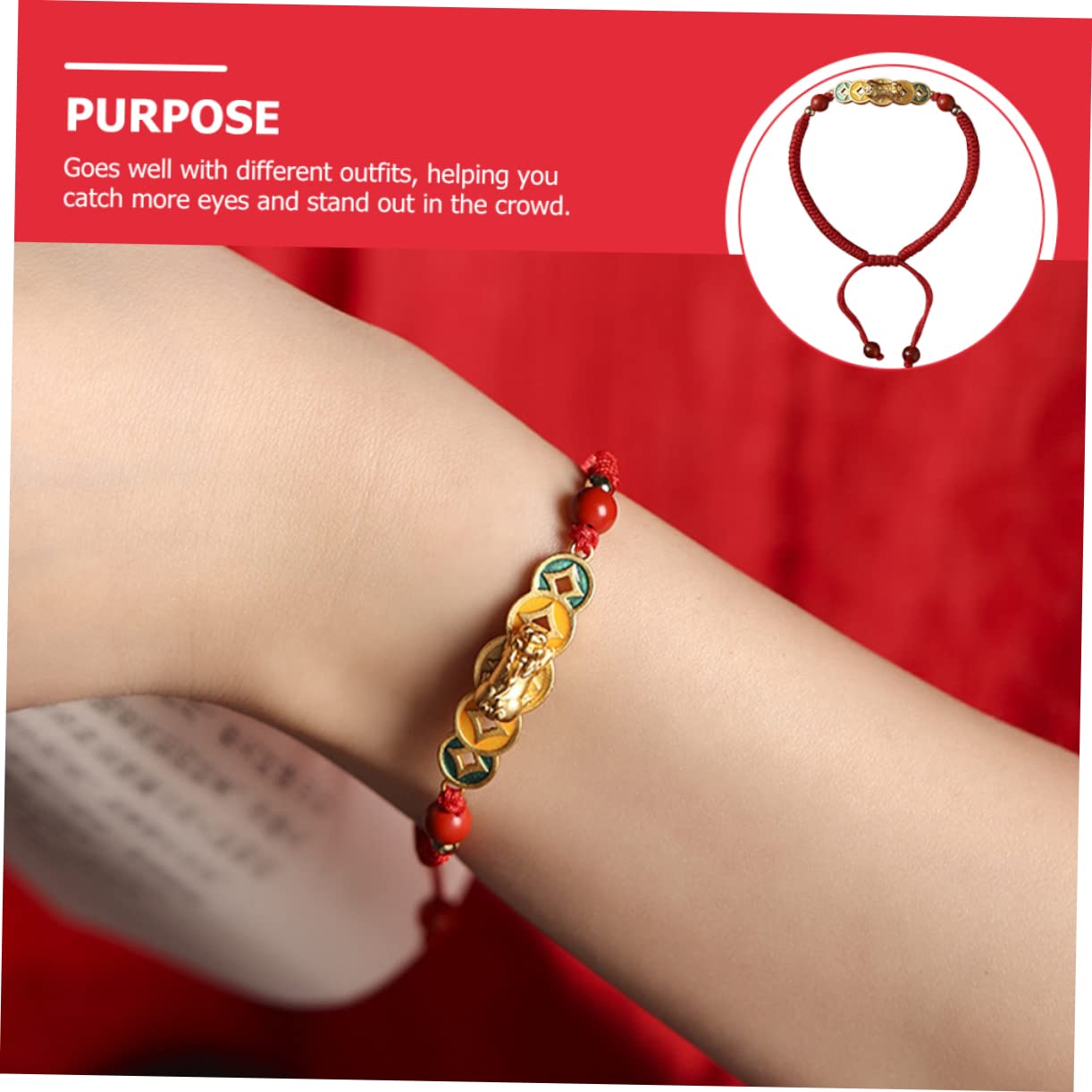 5 Piezas Pulsera Cuerda De Muñeca Tejida Accesorios Mujer Joyería De La Amistad Vestido De Discoteca Pendientes Disco De Amistad Cordón De Muñeca Rojo Cuerda
