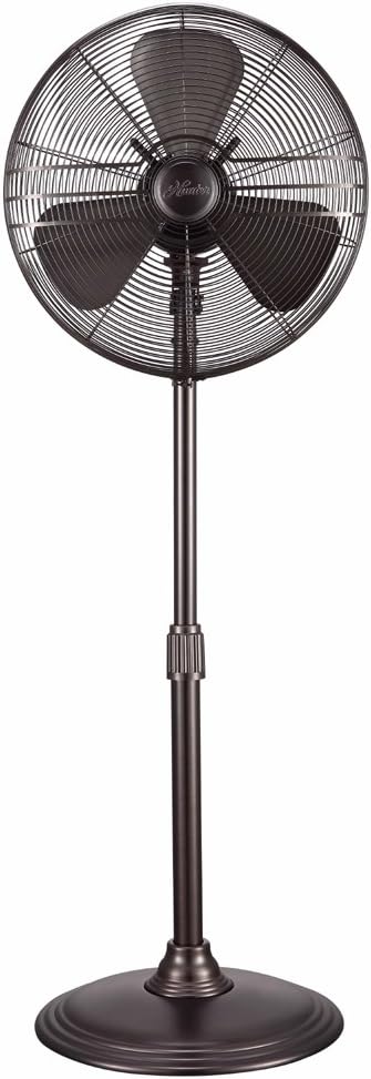 Hunter 90439 16โ RETRO Stand Fan with Onyx Copper Finish