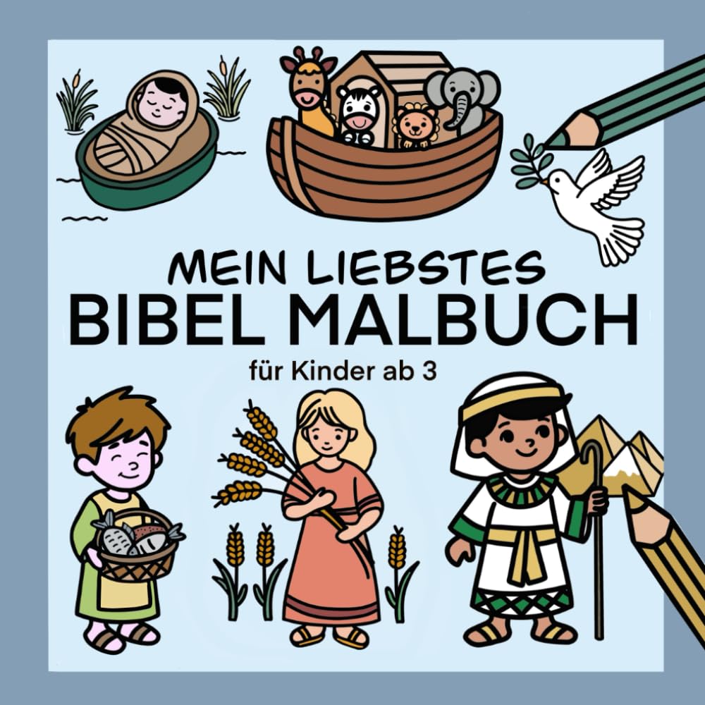 Mein liebstes Bibel Malbuch: große Motive, ab 3 - 99 Jahren