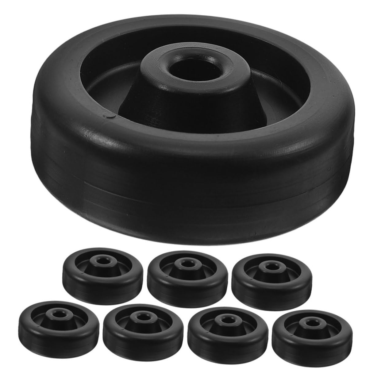 8pcs Transport Wheels for Treadmill Exercise Bike Gym Equipment Rollers with Rotation Plastic Caster Wheels for Easy Movement and Installation