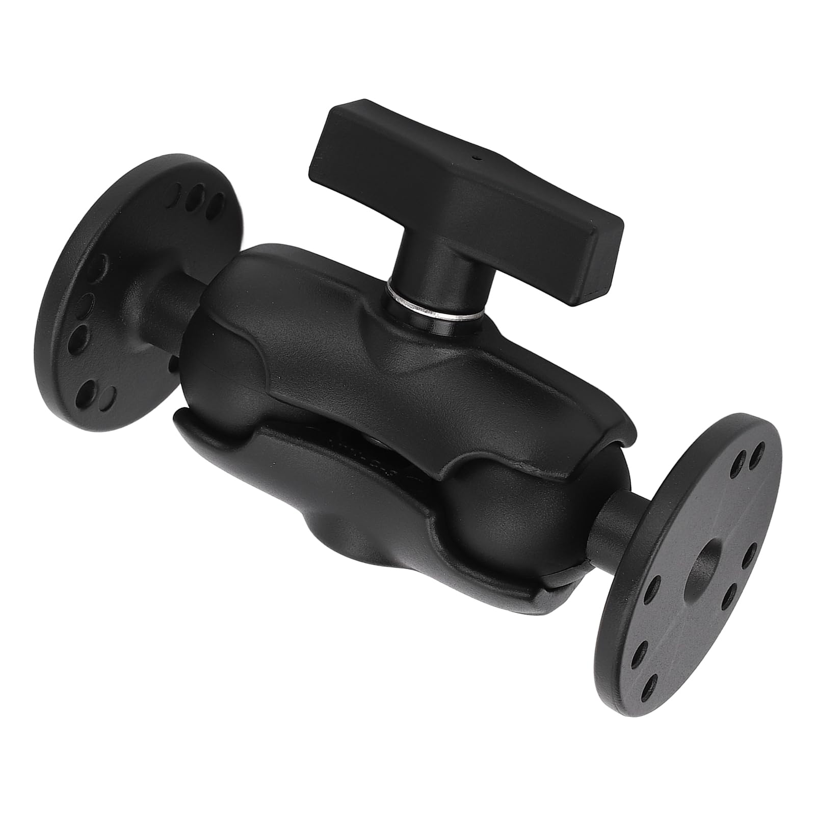 Alomejor Soporte Tablet, Montaje Doble Bola Flexible y Resistente Soporte GPS aleación Aluminio 3,8 cm para navegación Coche Pesca Actividades al Aire