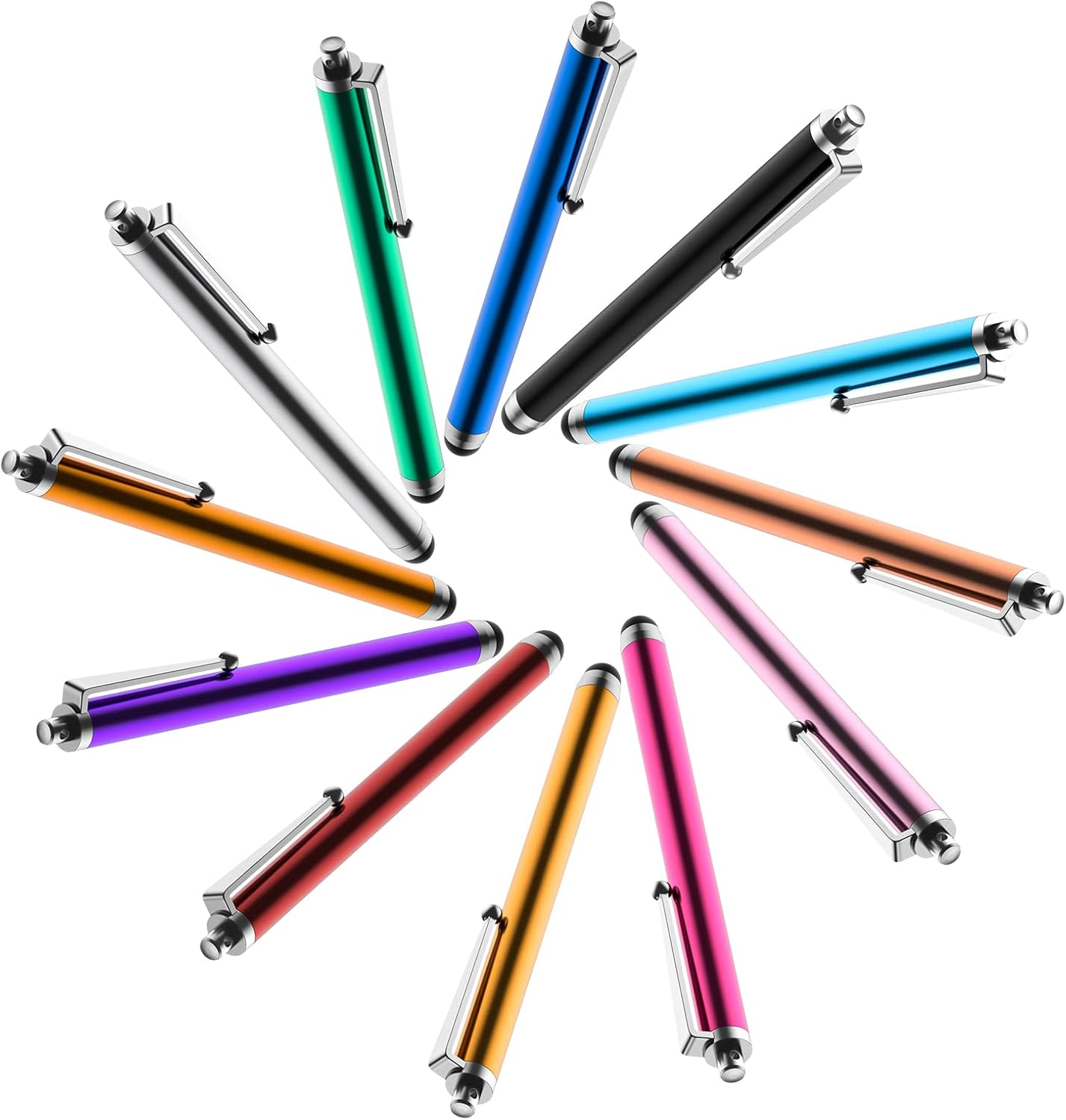 Stylus Pens for Touch Screens(12 Multicolor), High Precision Capacitive Stylus Pencil for iPad/iPhone/Tablets/Kindle/Samsung Galaxy All Universal Touch Screen Devices