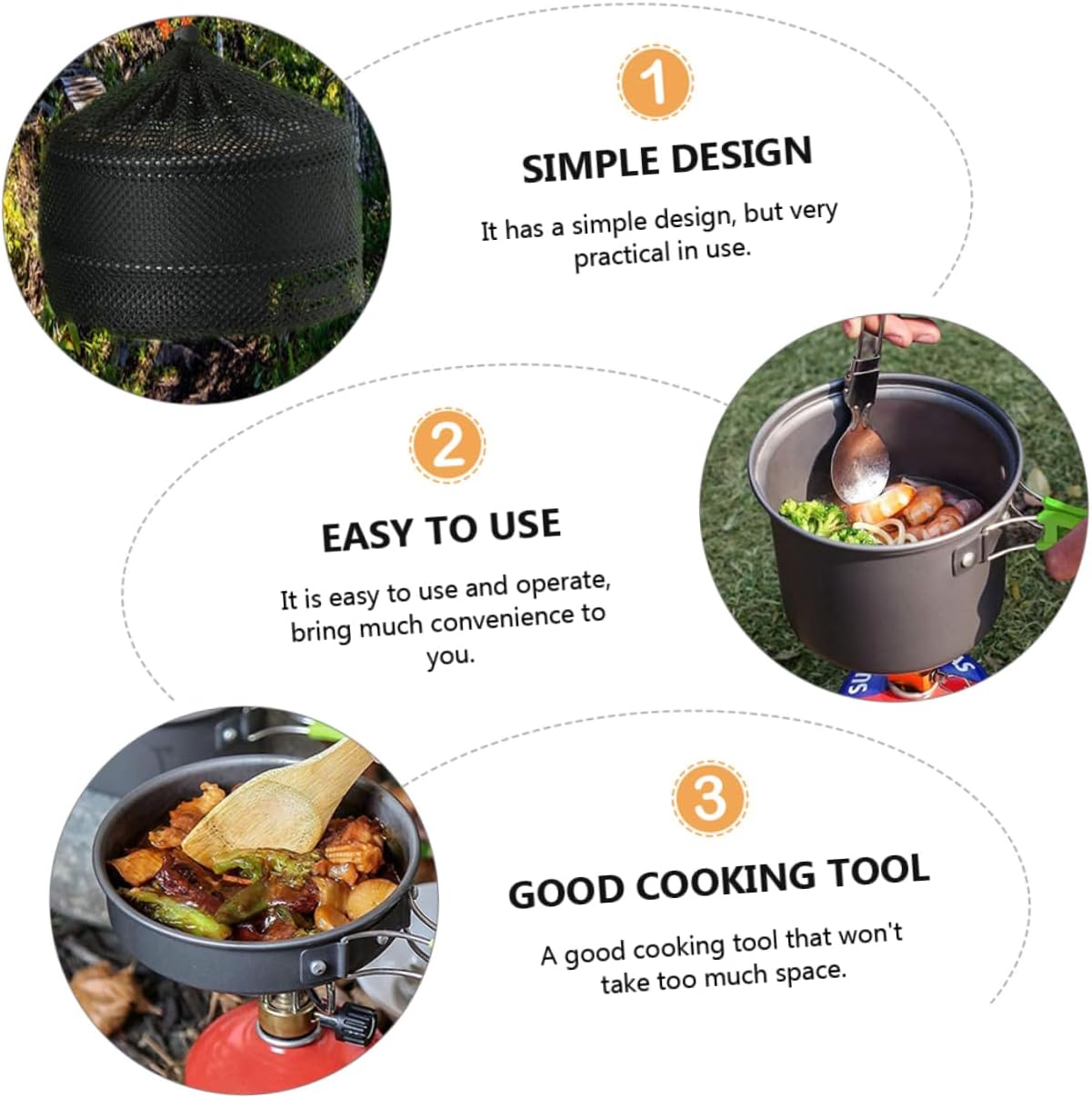 Toyvian 1Set Camping Cookware Non Stick Outdoor Cooking Kit with Pot Frying Pan Teapot Utensils and Bowls Portable Camp Kitchen Accessories for Preparation