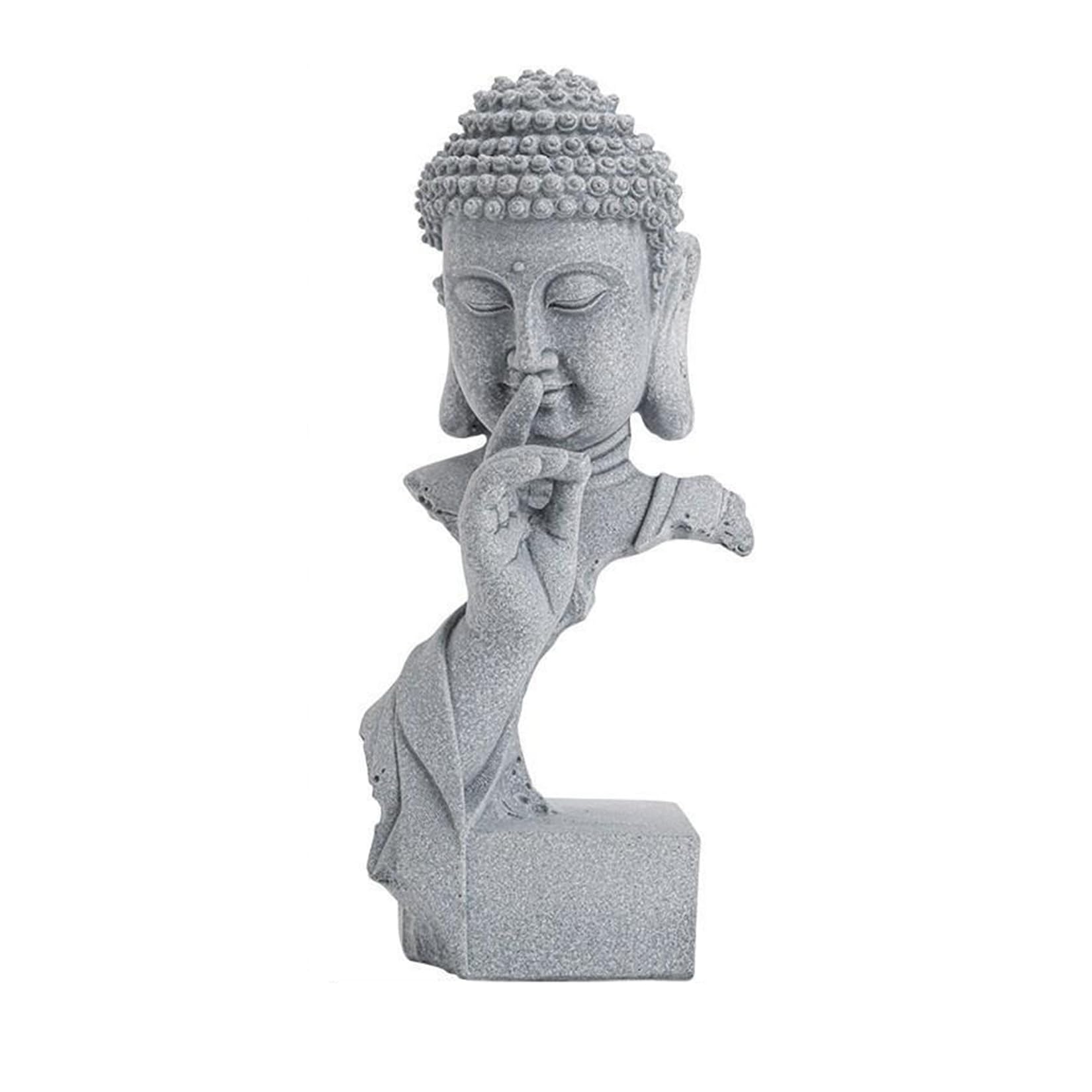 Figurine Bouddha Style Zen décorative Créez Une atmosphère Bouddha spirituelle Utilisable pour Statue Decoration Interieur Bouddha Exterieur Jardin etc(A)