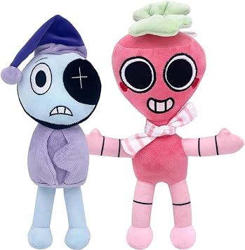 World Plush Doll, Cute Cartoon Plush Toys, World Game Collection Decoration, Theme Party Supplies Figures Decoration, Game Soft Stuffed Toy, Figures Set, 2pcs