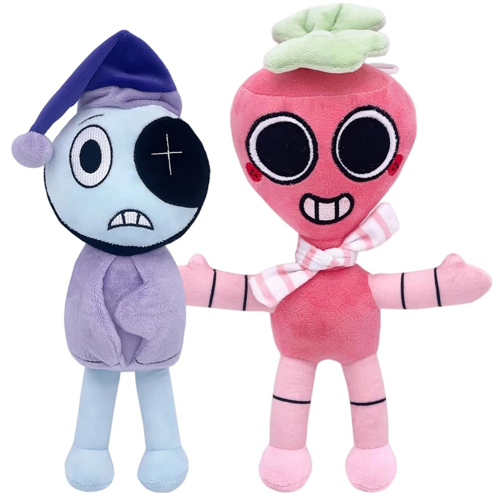 ZPSOSPZ World Plush Doll, Cute Cartoon Plush Toys, World Game Collection Decoration, Theme Party Supplies Figures Decoration, Game Soft Stuffed Toy, Figures Set, 2pcs