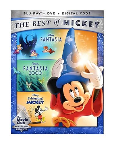 Disney’s The Best of Mickey: Fantasia / Fantasia 2000 / Celebrating Mickey (Blu-ray + DVD + Digital Code)