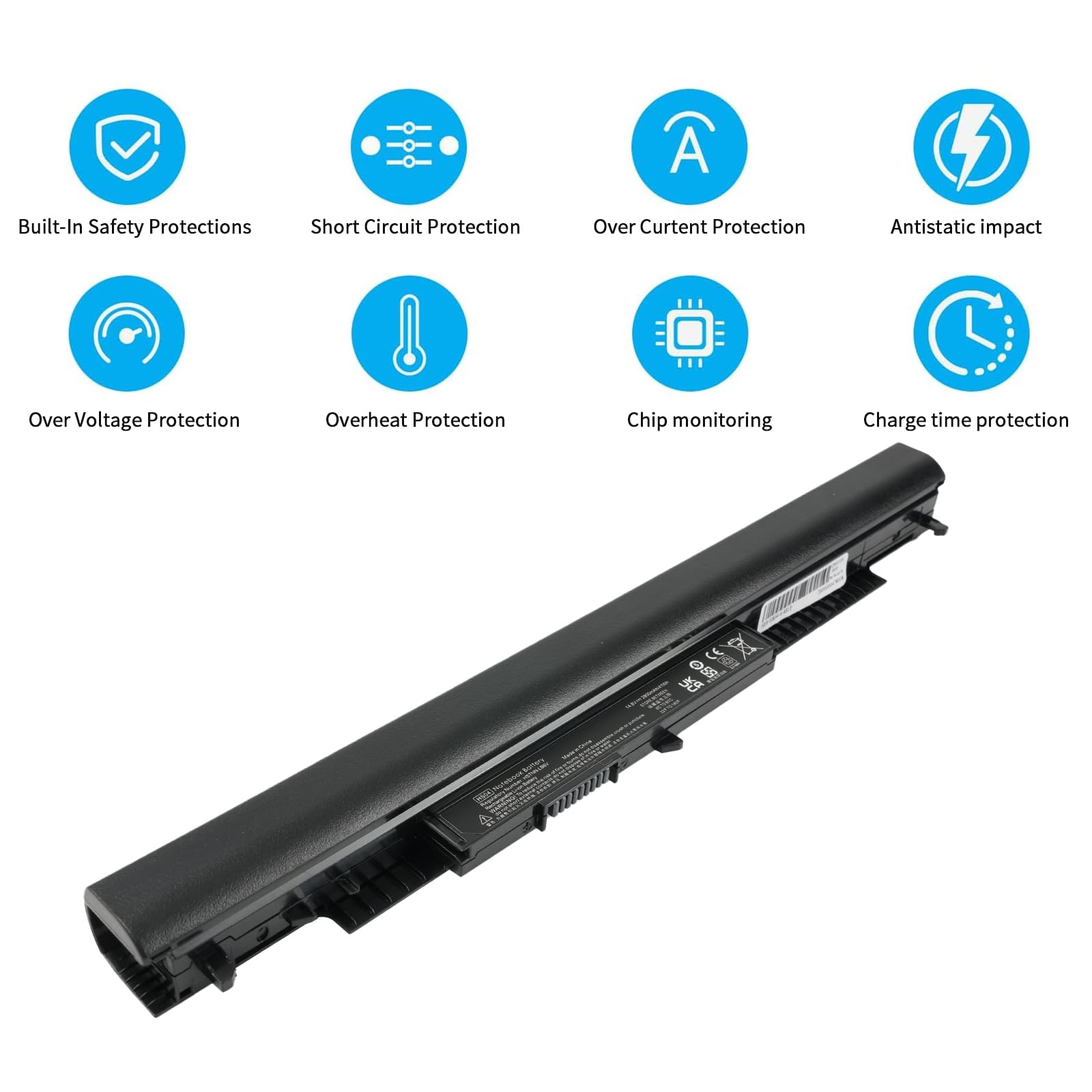 HS03 HS04 2800 mAh Batería para portátil HP 807957-001 807956-001 240 G4 245 G4 246 G4 250 G4 255 G4 256 G4 Pavilion 14 15 Batería para portátil, HSTNN-LB6V HSTNN-LB6U TPN-I119 TPN-I120