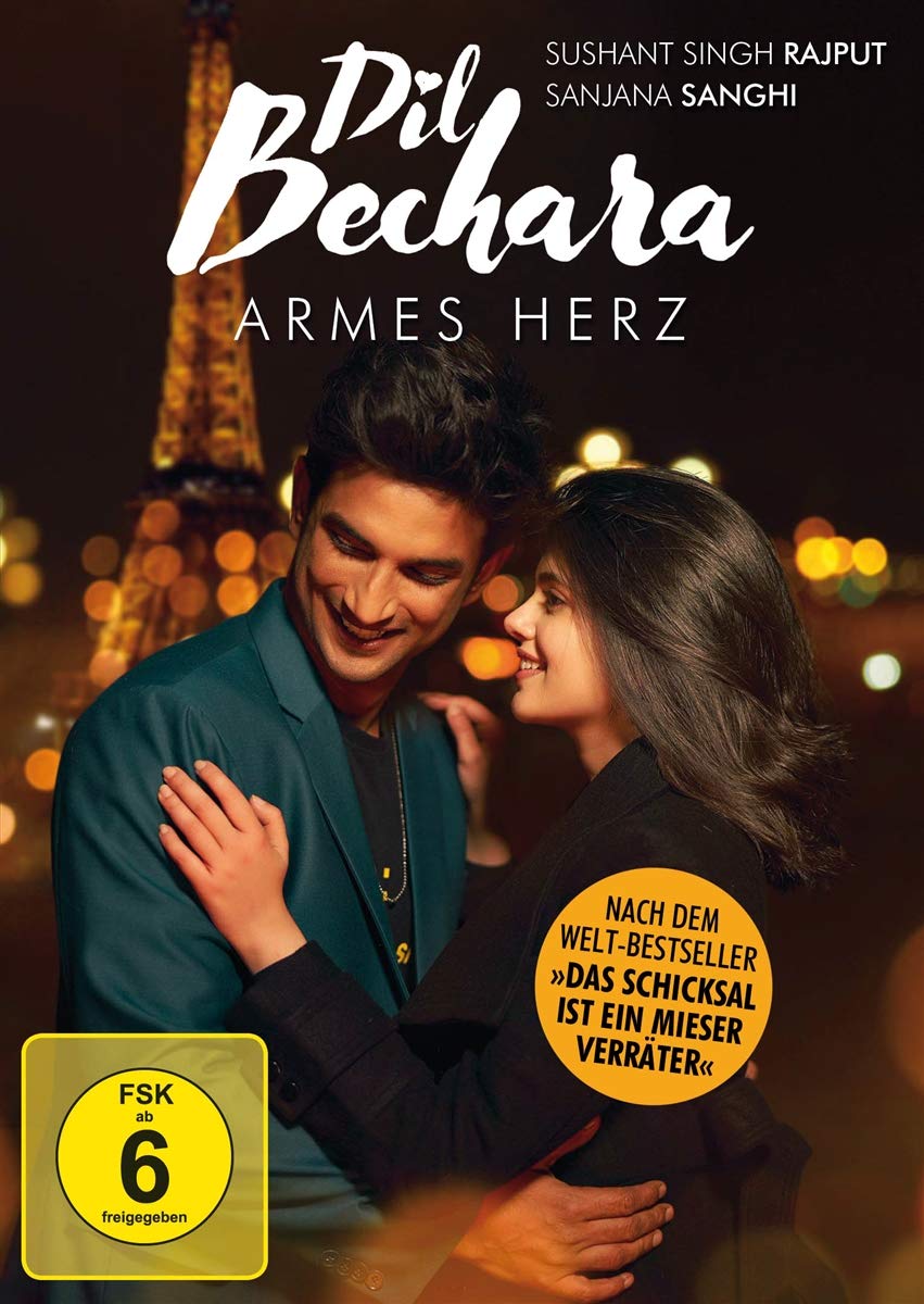 Dil Bechara Armes Herz Amazon De Sushant Singh Rajput Sanjana Sanghi Sahil Vaid Mukesh Chhabra Sushant Singh Rajput Sanjana Sanghi Dvd Blu Ray
