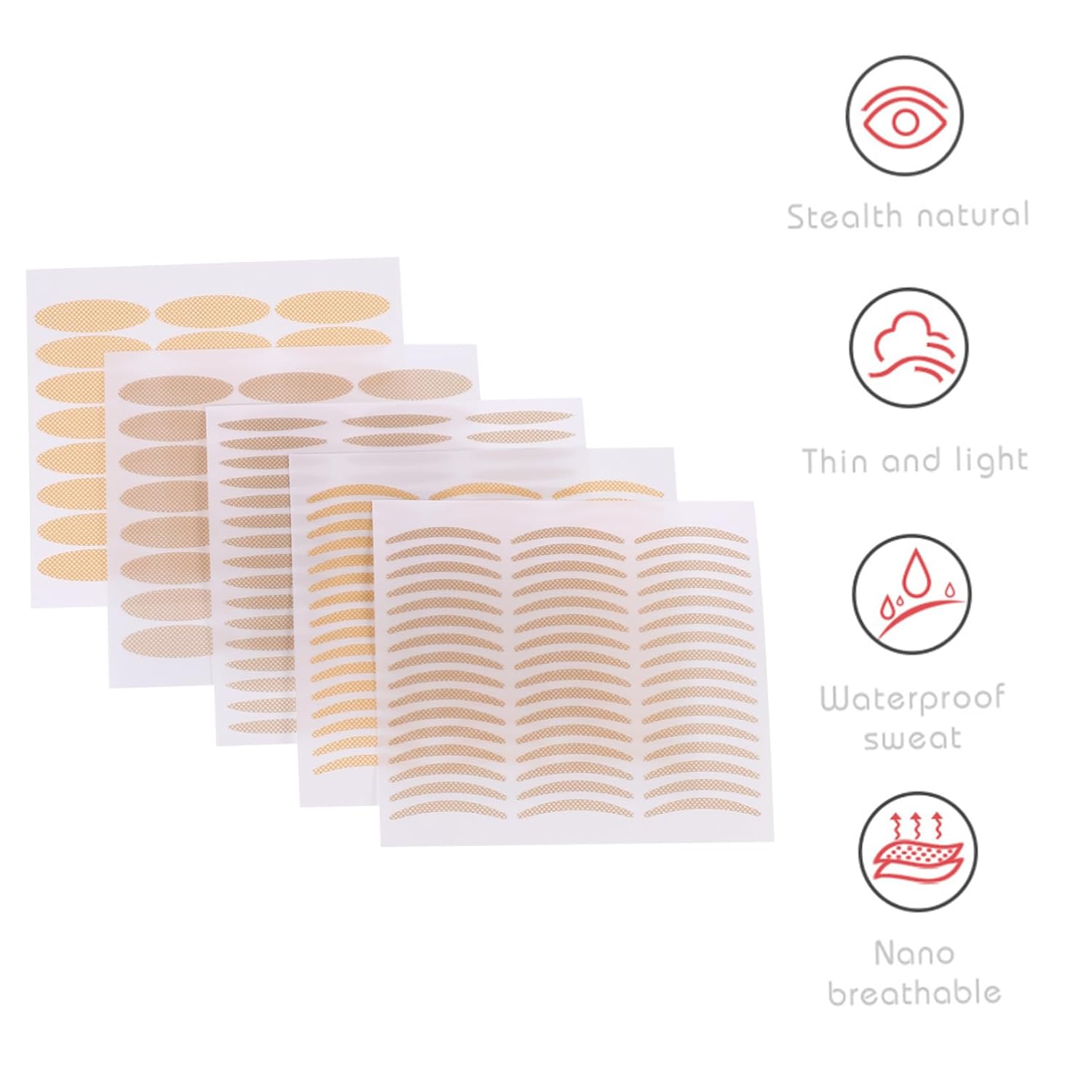50 Sheet Eyelid Strips Makeup Gadgets Instant Eyelid Lifter Tape Large Invisible Eyelid Tape