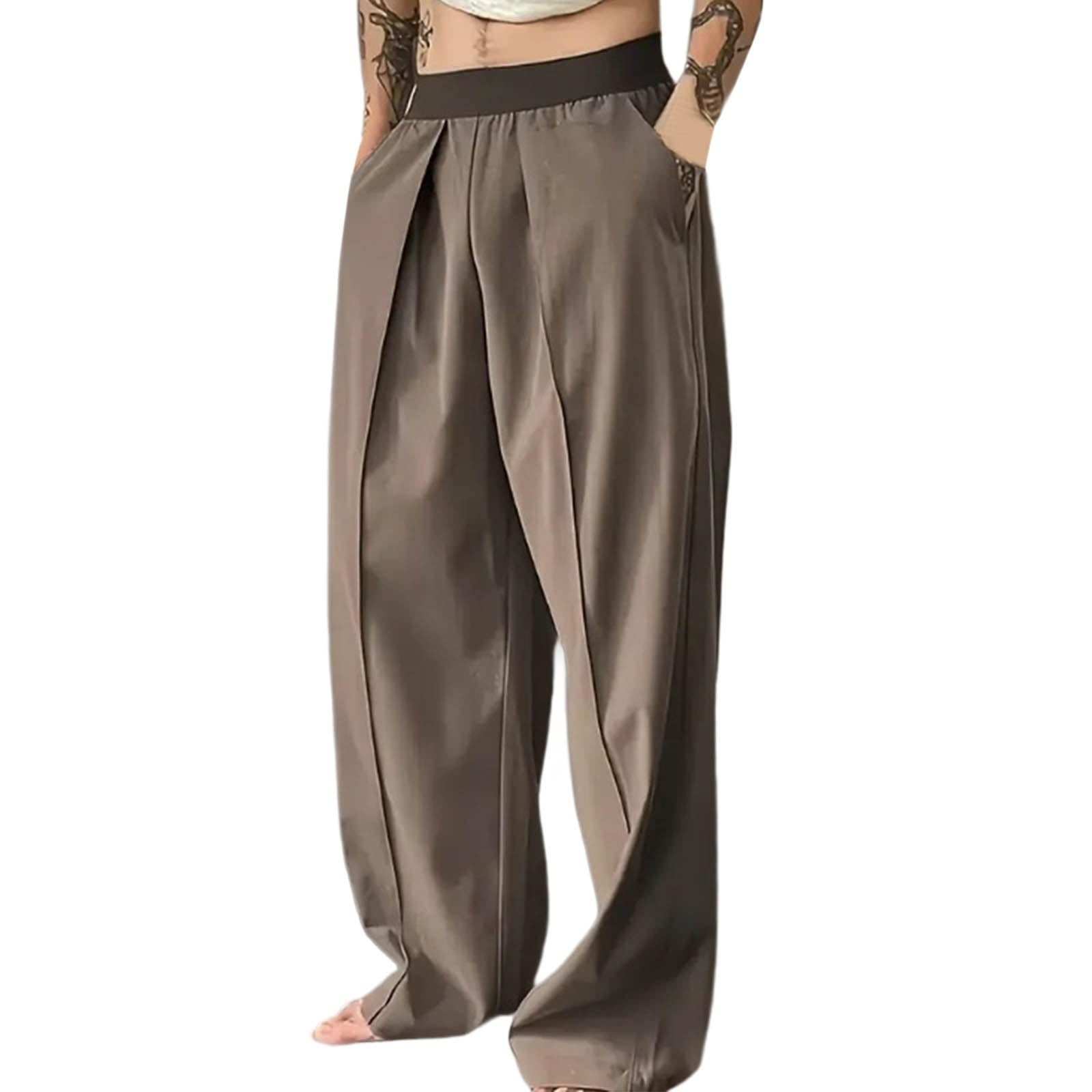 Mens Baggy Joggers Pants - Lightweight Sweatpants with Pockets Gym Workout Pants for Athletic Running Casual Elastic