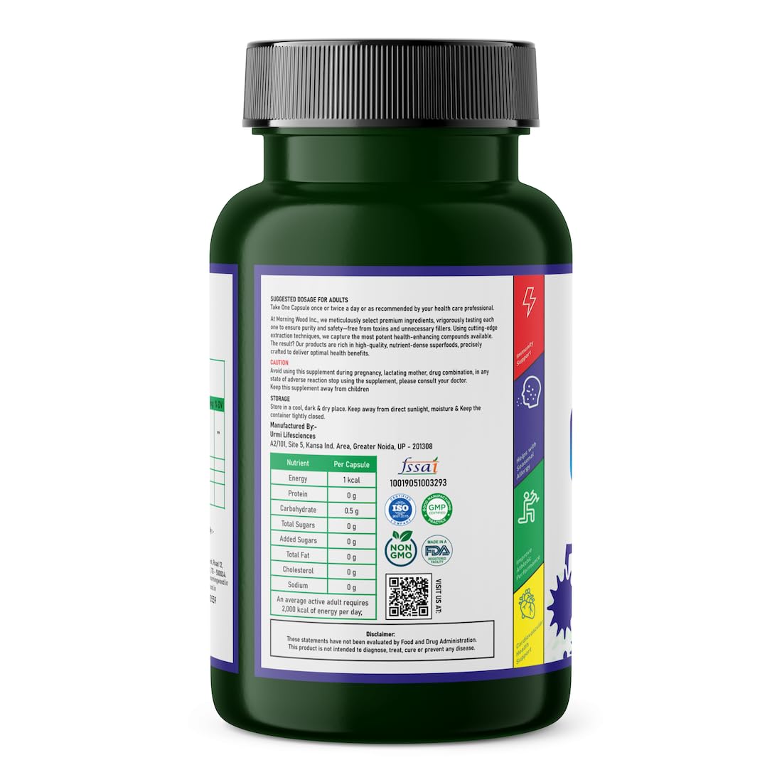 Morningwood Quercetin Supplement | Boosts NAD+ | Healthy Ageing & Cellular Repair – 500mg, 60 Capsules 2
