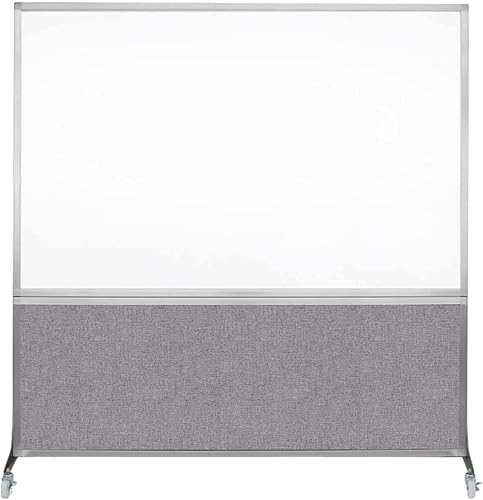 Miniatura 32 de DivideWrite - Pizarra blanca móvil | Pizarra de borrado en seco de doble cara | Partición portátil de cubículo de oficina | Pantalla para aulas,