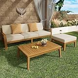 Janusline L Shape 3 PCS Acacia...