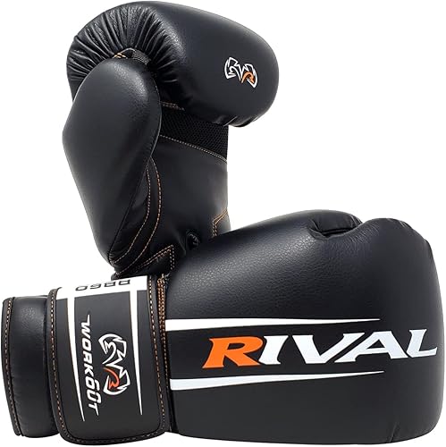RIVAL Boxing RB60 2.0 - Guantes para bolsa de entrenamiento, cierre de gancho y bucle, palma de malla transpirable, forro interior suave y ajuste