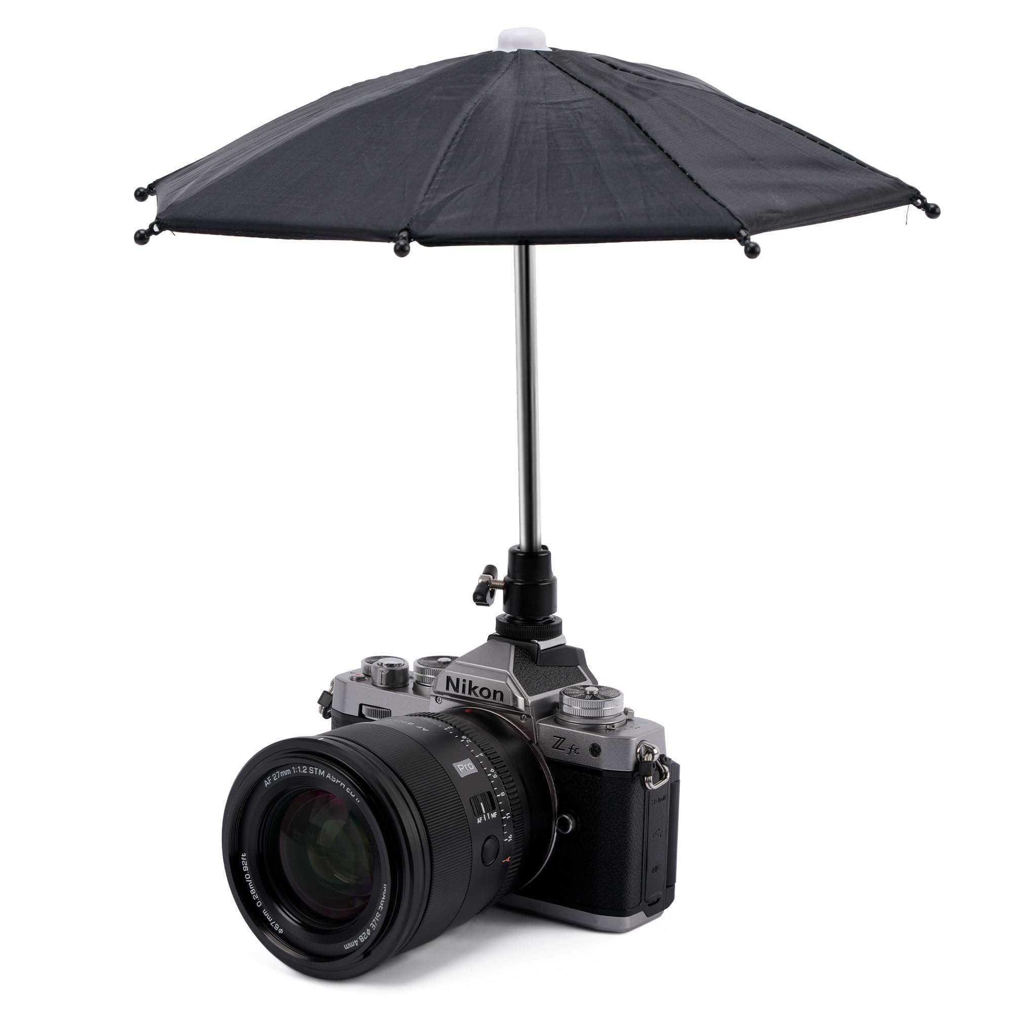 eWINNER Camera Umbrella with Hot Shoe(10.63inch) Rain Cover/Protector Sunshade Waterproof Accessory for Canon/for Sony/for Nikon/for Fuji DSLR Mirrorless Cameras