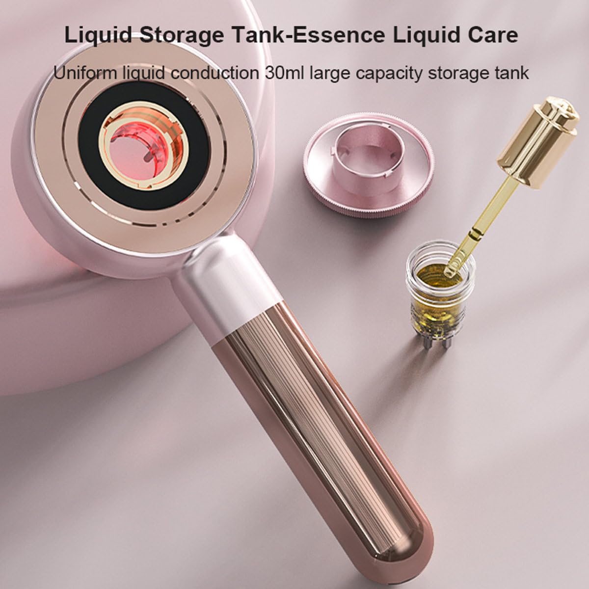 Spazzola Massaggiante Per Cuoio Capelluto, Massaggiatore Elettrico Per Cuoio Capelluto 2 In 1 E Applicatore Di Olio Per Capelli, Luce Rossa 630Nm + Microcorrente Ems + Vibrazione Ad Alta Frequenza