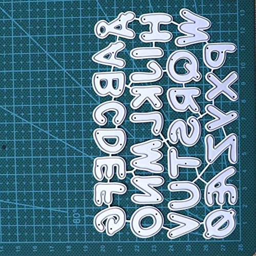 Ahomash Alphabet Cutting Dies For Card Making Metal Die Cuts, Letters Dies Embossing Stencil Capital Alphabets Dies For Scrapbooking Paper Craft Album Stamps Diy Décor #TOP6