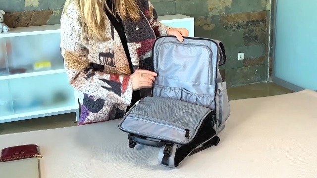 Zaino Mamma Multifunzione, Tessuto Ecologico Grande Capacità Borse