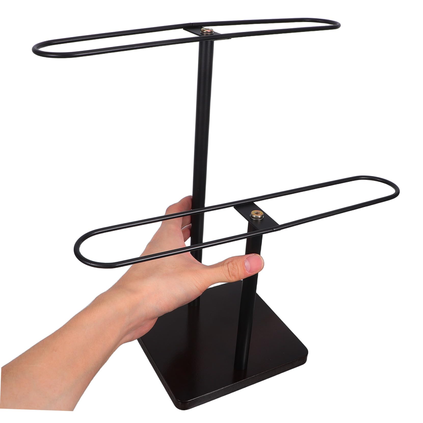 2nivel Estante para Guardar Gafas de Sol Organizador de Metal Expositor de Escritorio para Almacenamiento de Monturas de Gafas para Decoración de Hogar