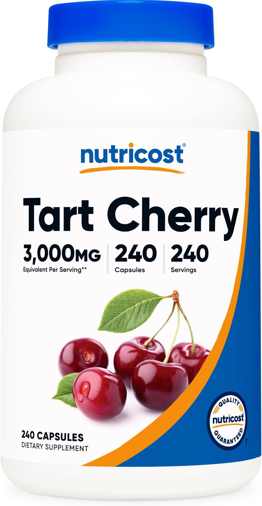 Nutricost Tart Cherry Extract 3000mg, 240 Vegetarian Capsules - Gluten Free, Non-GMO