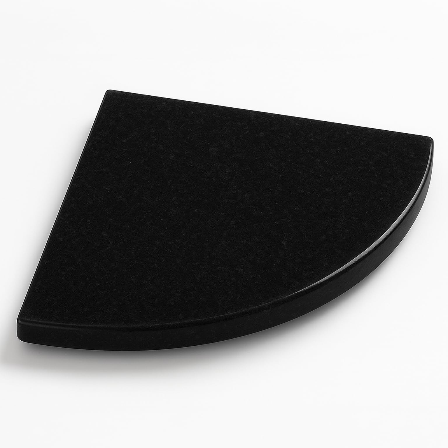 Threshold Shop 9 Inch Absolute Black Granite Corner Shower Shelf Bathroom Caddy Wall Mounted Shower Shelf Classic Flatback