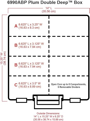 Vista 12 de ArtBin AB Designs Super Satchel Doble Profundidad con Divisores Removibles, Contenedor de Organización de Almacenamiento para el Hogar Apilable