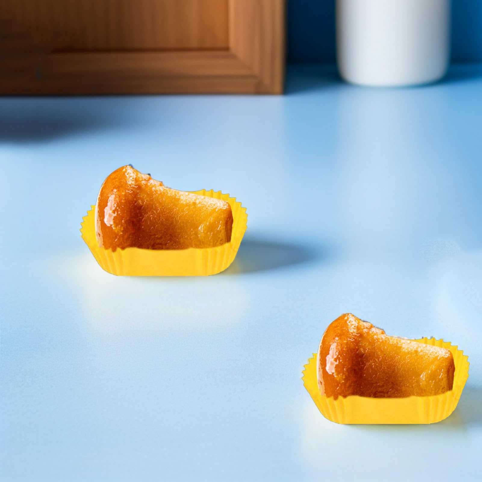 Angoily 2000 Pezzi Set da 2000 Pirottini di Carta Rettangolari Antiaderenti per Cupcake, Stampi per Torta Fatti in Casa in Carta Leggera, per Feste, Matrimoni e Panetteria
