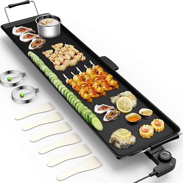 HAPPYGRILL 35in Electric Griddle Nonstick