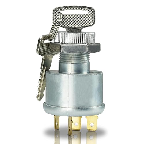 Ez-go - Interruptor de encendido de golf con llave para EZ-GO TXT, Medallist, Marathon, Workhorse, ST, Shuttle Golf Cart, 4 terminales, 33639-G01