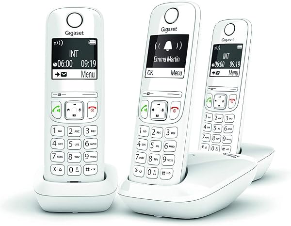Gigaset AS690A Téléphone fixe Quattro Noir [Version Française] - 5