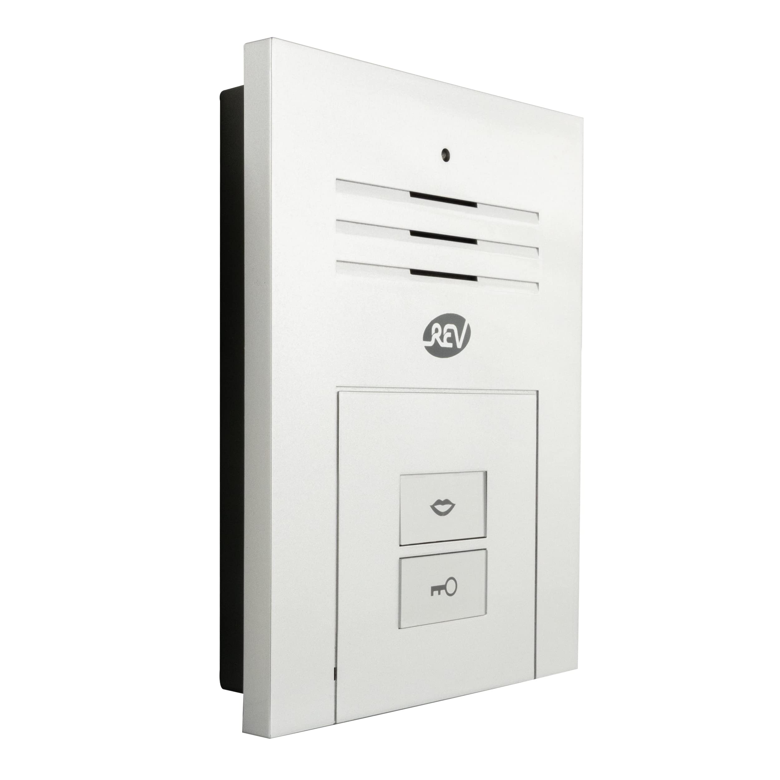 REV 3003108 80210703 Quattroline, domofon z otwieraczem drzwi, zasilacz 230 V AC, 3 dzwonki, srebrny,