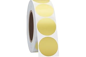 Gold Dot Stickers for Hassle-Free Color Coding: 1000 Circle Labels in a Vibrant Gold Hue