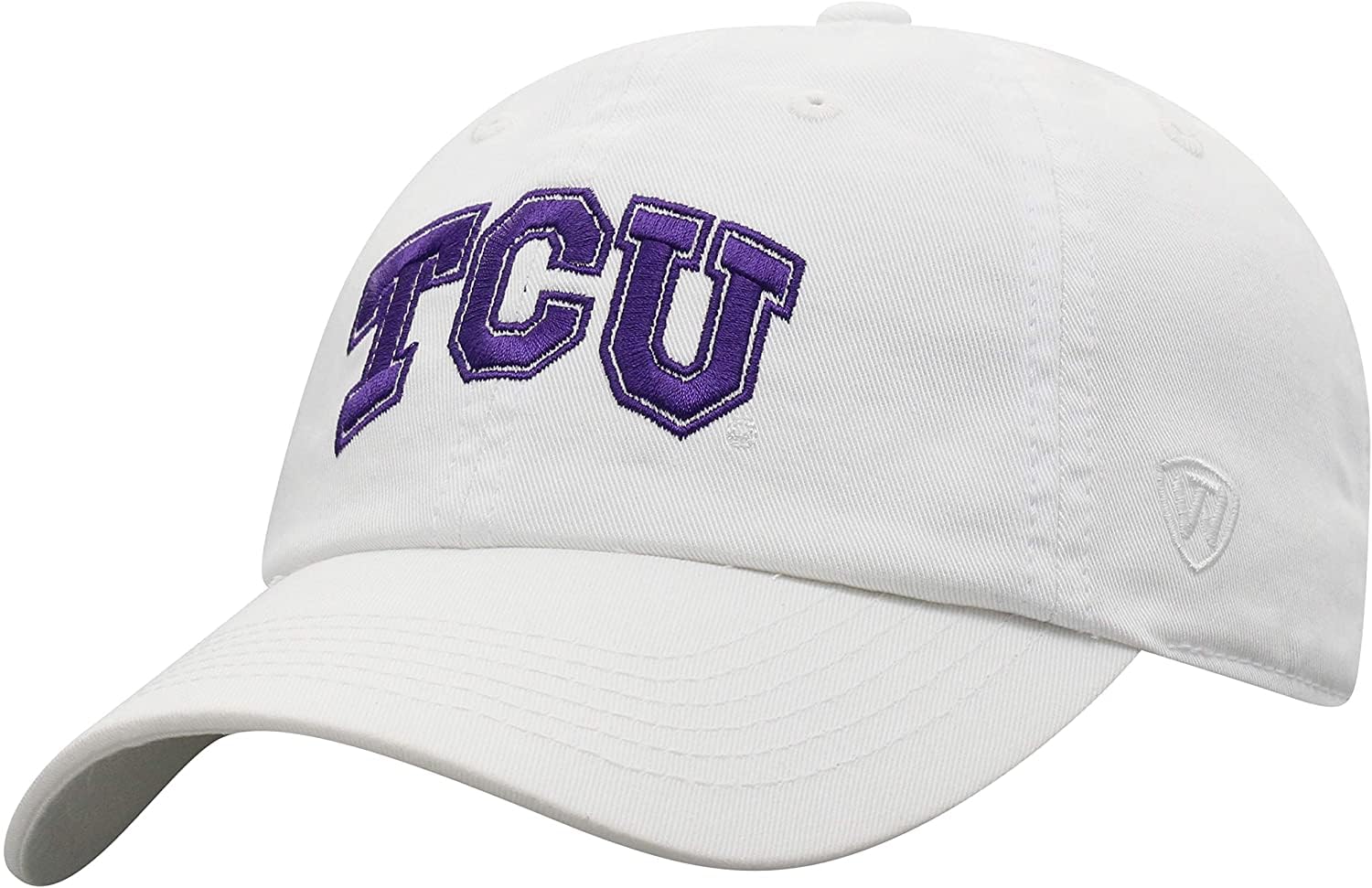 Collegiate Hats - Fitted Caps Adjustable Hats and Snapbacks Available, Tcu White, One size — image 1