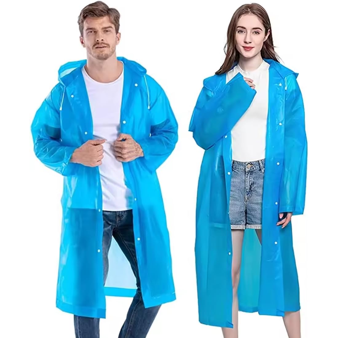 adbeni Imported RainCoat For Adults Waterproof Hooded Rain Jackets-picture-14