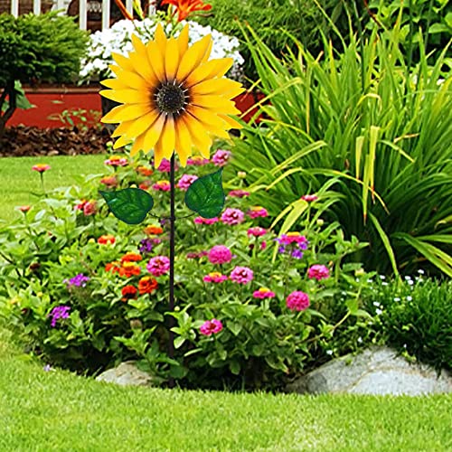 Outdoor Windmill, Garden Wind Spinner, Classical Flower Wind Spinner, Sunflower Wind Spinner For Home Outdoor Yard Patio Lawn Garden Decoration #TOP6
