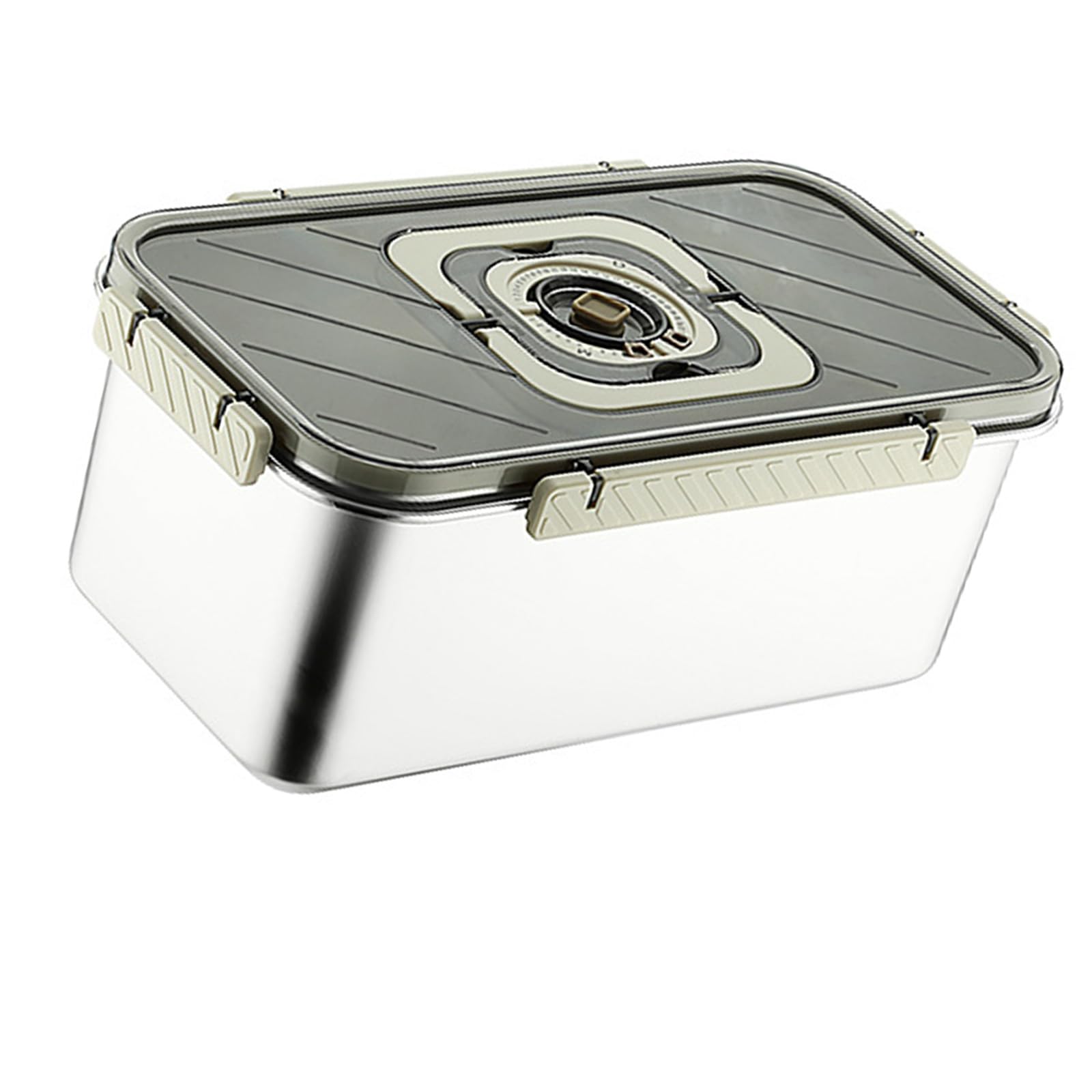 Kaeltsyn Large Capacity Bread Preserver Featuring Rust Proof 304 Steel Construction and Space Saving Shape Multi Purpose Food Storage Box