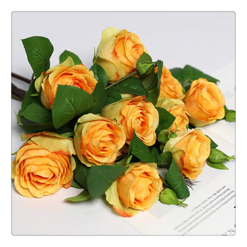 Artificielle Rose Fleur Simulation Bouquet en Plastique Faux Fleur Ensemble Décoration Intérieure Salon Chambre Décor À La Maison Floral 60cm