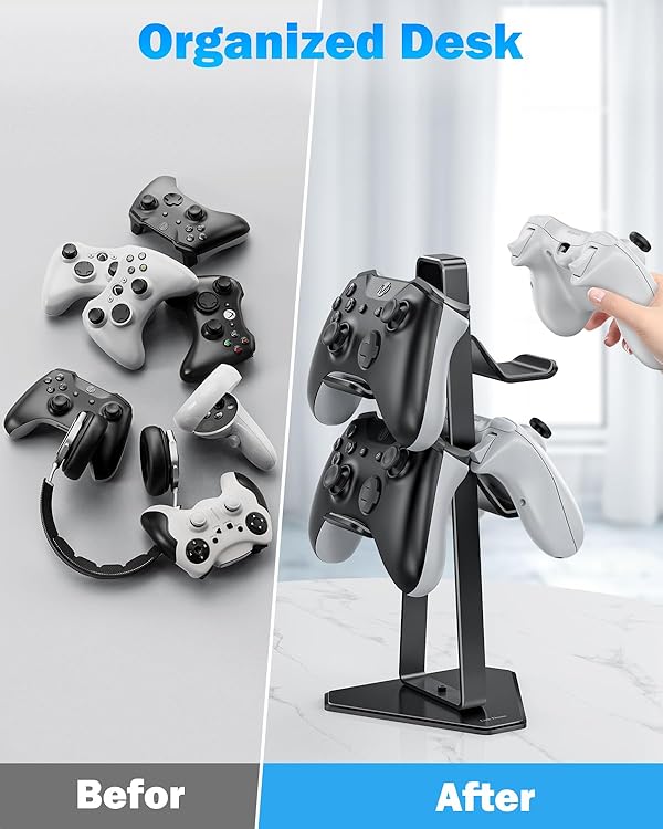 Link Dream Controller Holder - Universal Gaming Stand Compatible with Xbox, PS5, PS4, Nintendo Switch, VR Controllers - All Metal Material by Link Dream - Image 4