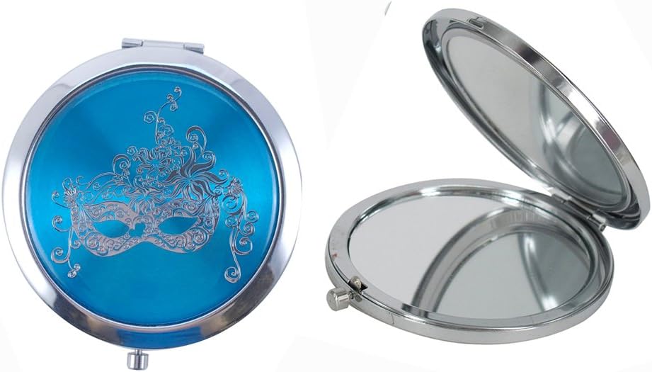 WE Turquoise Masquerade Compact Mirrors Party Favor 12PCS - Quinceanera