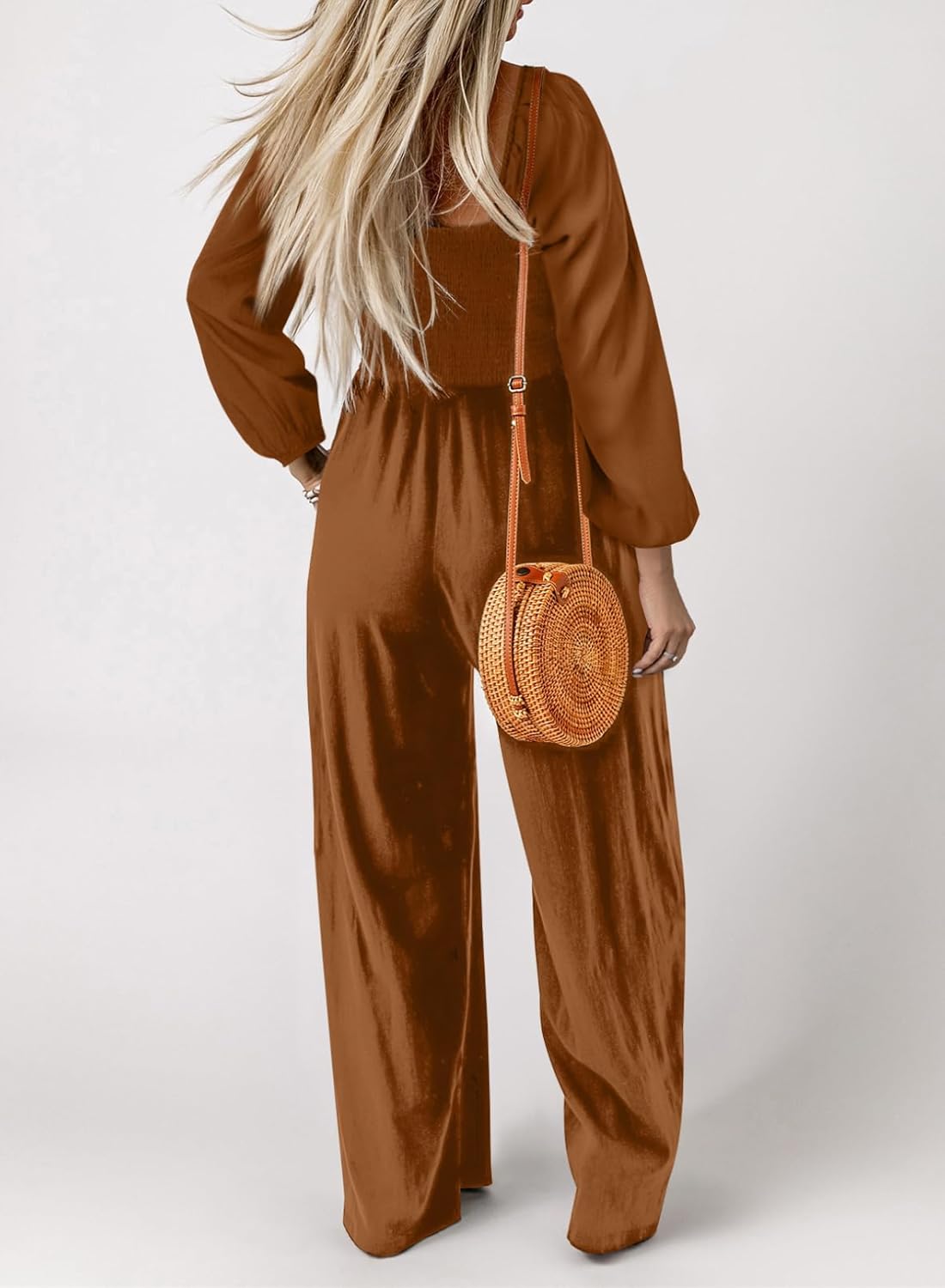 DOKOTOO Women's Casual Loose Overalls Jumpsuits One Piece Sleeveless Wide Leg Long Pant Rompers With Pockets - Image 3