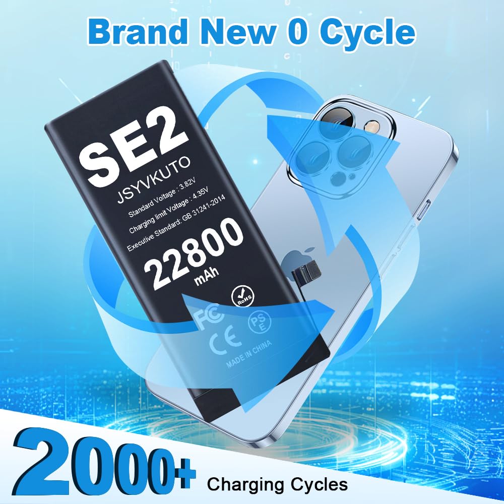 Amazon.com: JSYVKUTO 22800mAh Battery for iPhone SE2(SE 2020 2nd